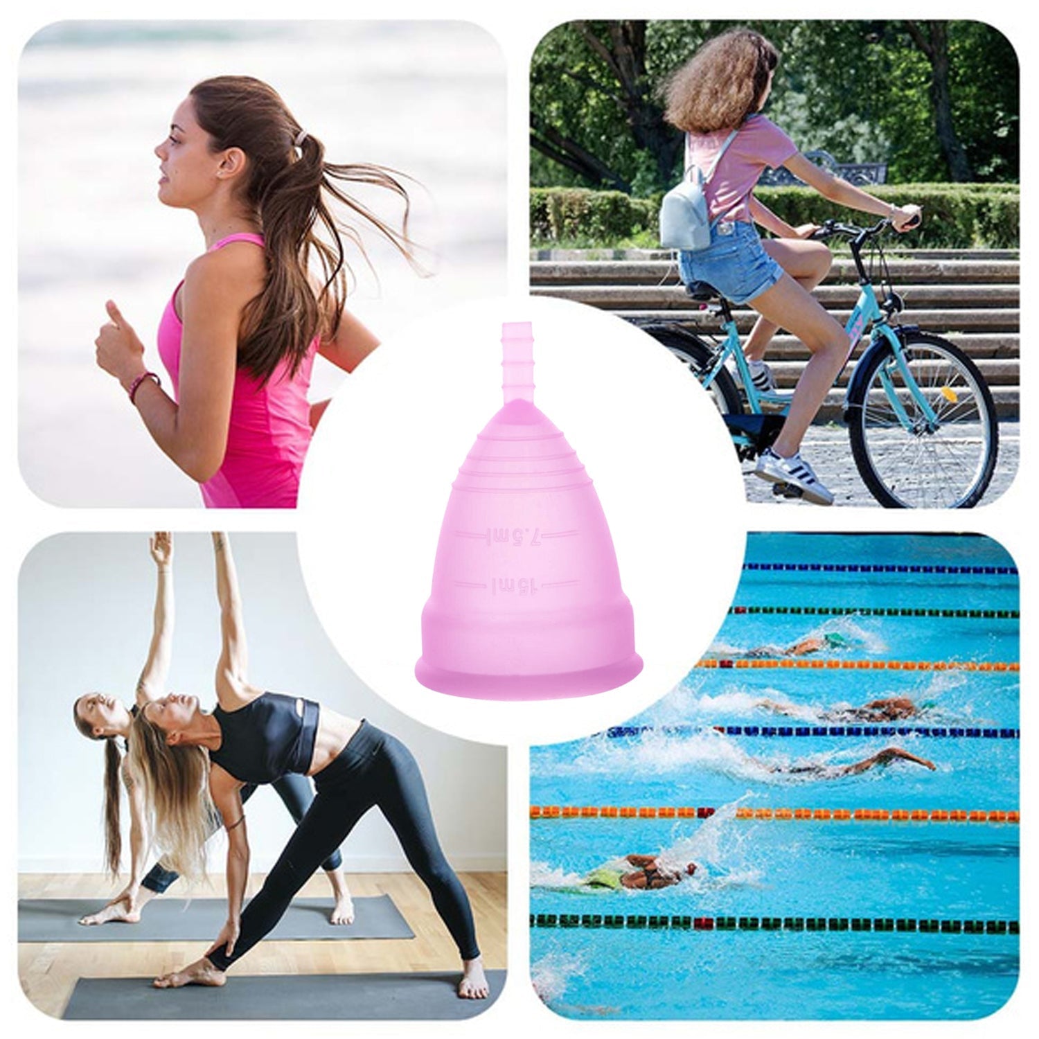 6112A Reusable Menstrual Cup used by womens and girls during the time of their menstrual cycle freeshipping - DeoDap 6112A Reusable Menstrual Cup used by womens and girls during the time of their menstrual cycle freeshipping - DeoDap